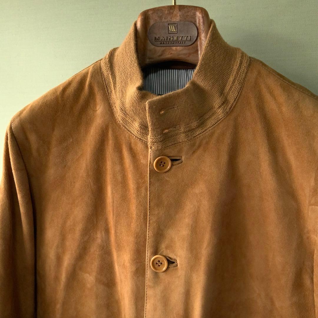 BEAMS F別注CINQUANTAチンクアンタ スエードブルゾン 46ブラウン