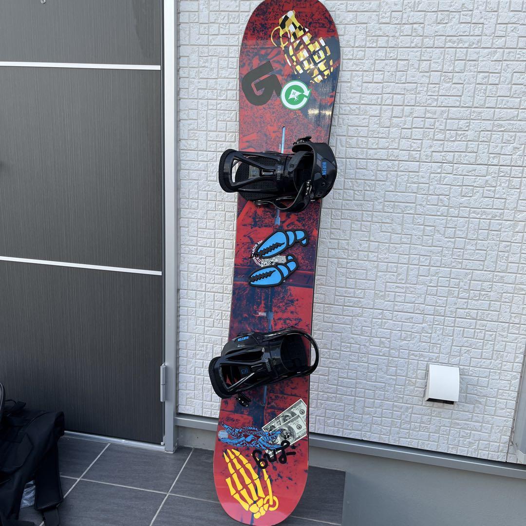 バートン　Burton スノーボード　板　ビンディング　ケース付き