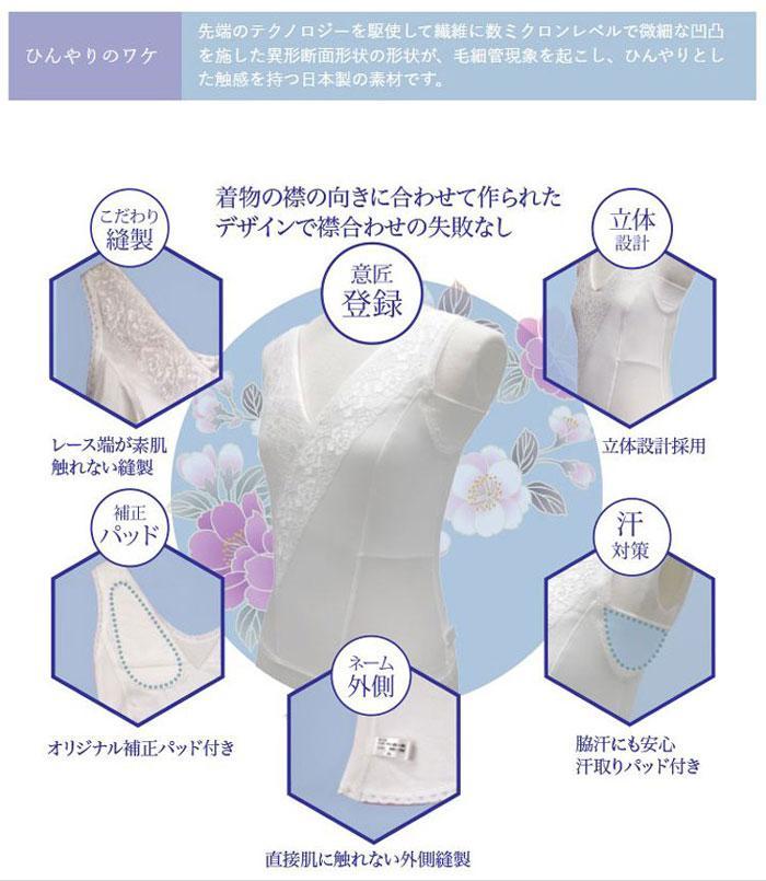 しとや華 クールタイプ 着付けインナー Lサイズ。意匠登録取得済・補整ブラ しとや華 クールタイプ 着付けインナー Lサイズ。意匠登録取得済