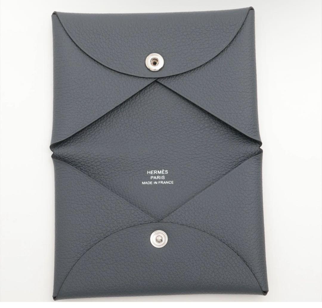 新品未使用HERMÈS《カルヴィ》グリミスティ エヴァーカラーW刻印カードケース