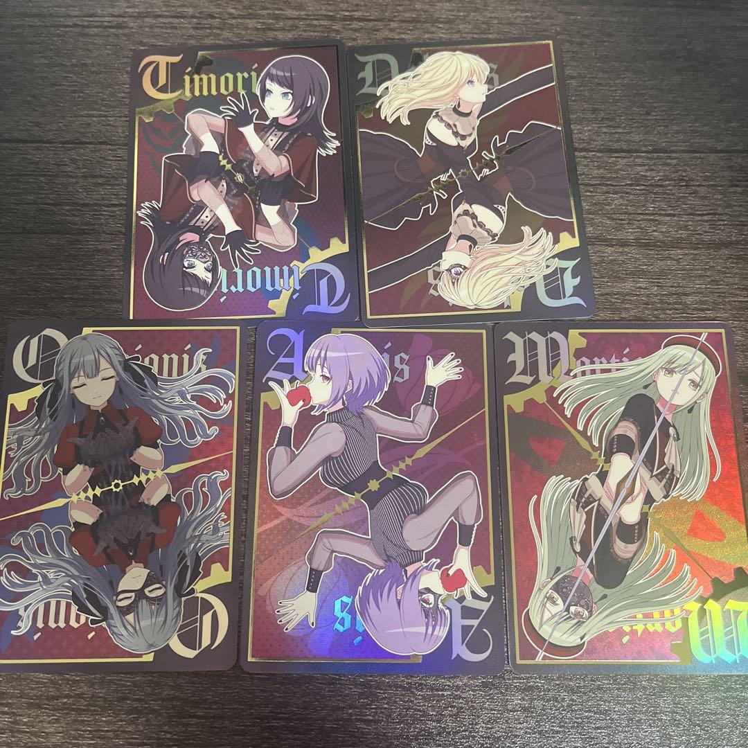Ave Mujica KiLLKiSS 特典キャラクターカード5種 コンプセット Ave Mujica KiLLKiSS 初回生産特典カード コンプリート 全5種