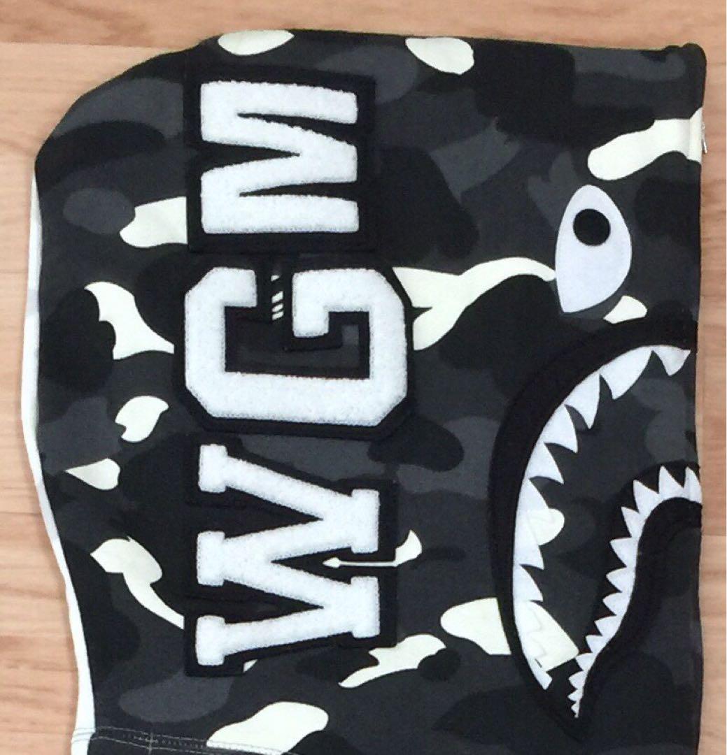 ★蓄光★ APE city camo シャークパーカー L kaws パーカー