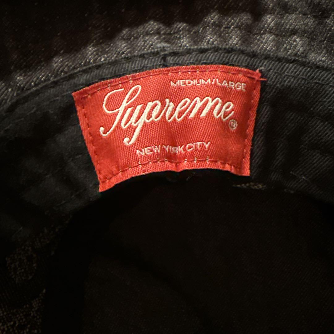 Supreme バケットハット ブラック/グレー