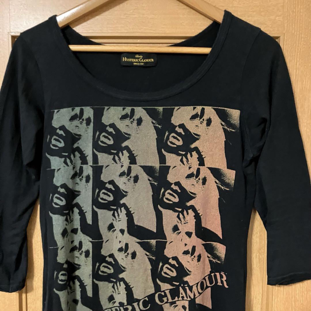【素敵なデザイン❗️】00's HYSTERIC GLAMOUR 総柄 カットソー ヒステリックグラマー HYSTERIC GLAMOUR ニット カットソー 総柄