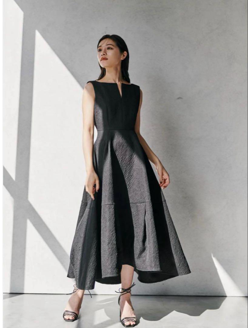 laubeblanc★Keyneck Jacquard Dress M
