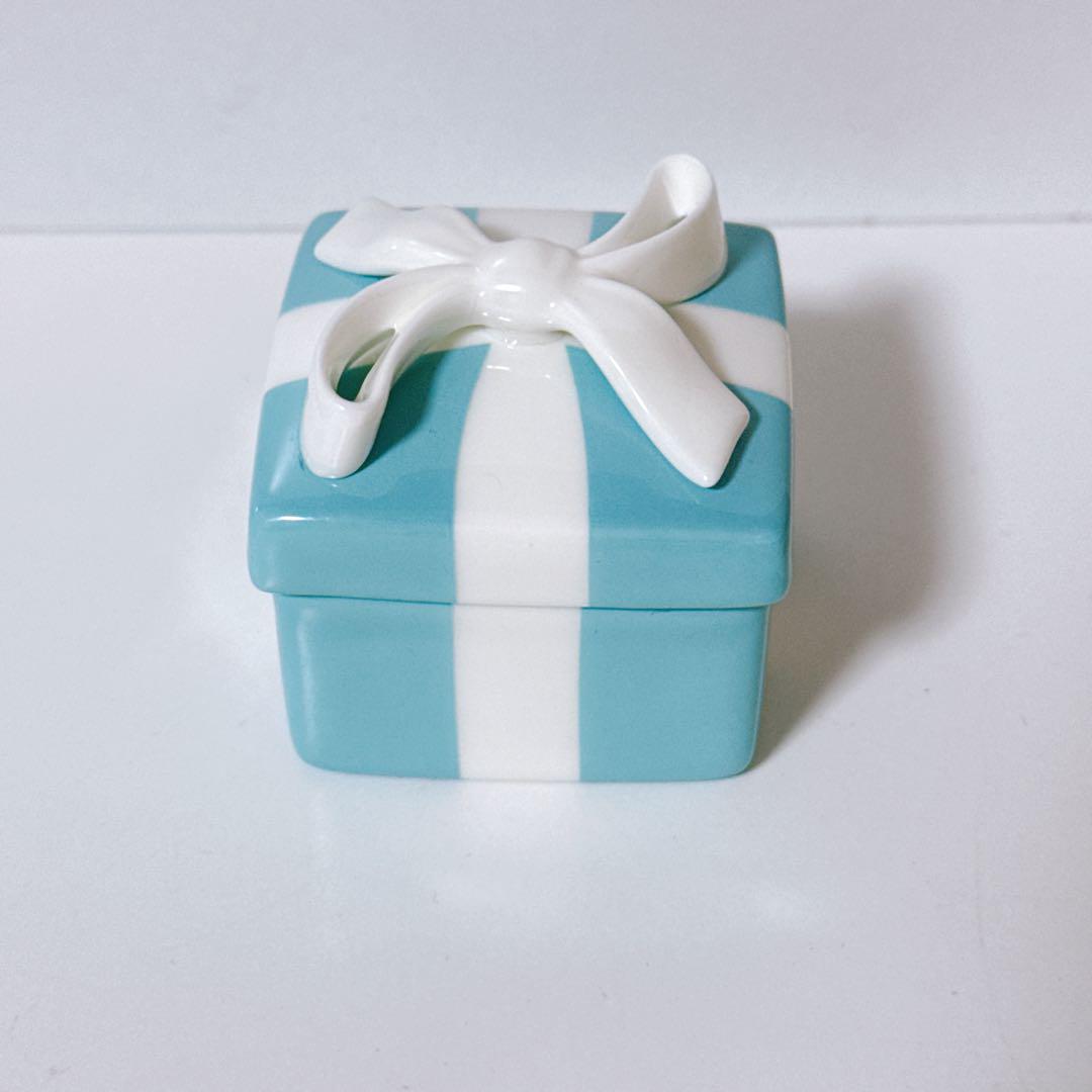 【美品】Tiffany＆Co ティファニー ミニブルーボウボックス 箱付