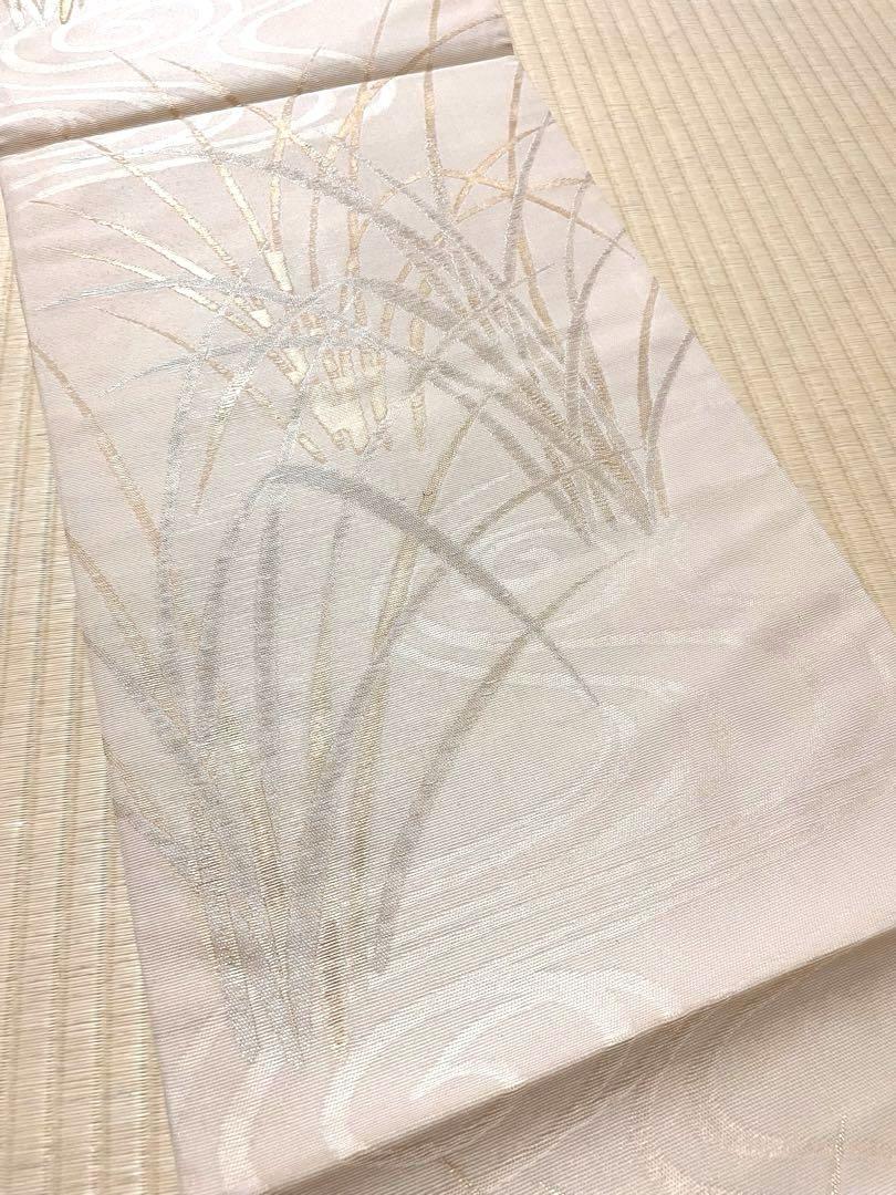 通販 紗 袋帯 上品 金糸 着物・浴衣