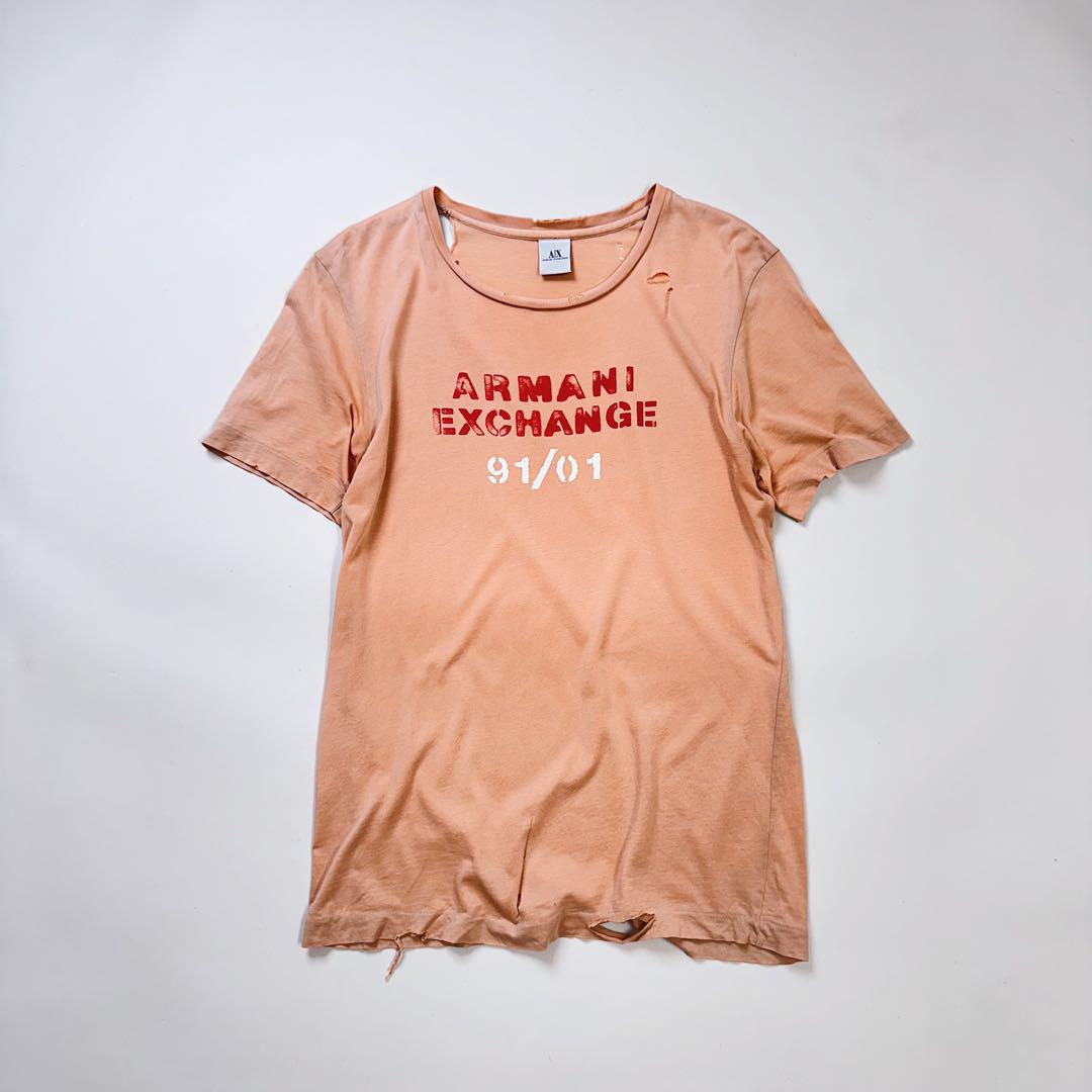 ARMANI EXCHANGE ボロ ピチT Y2K