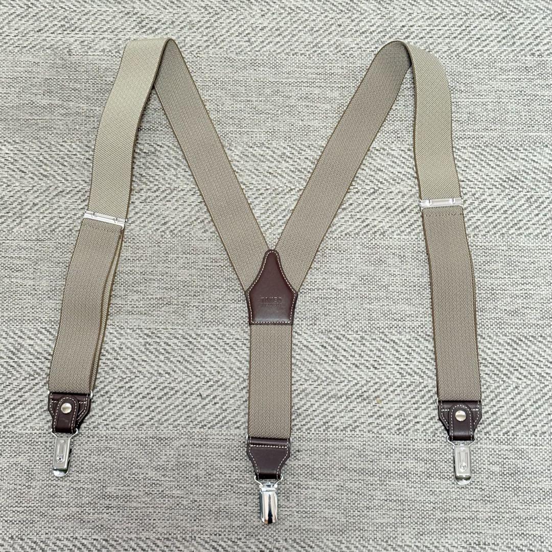 美品 TAKEO KIKUCHI タケオキクチ サスペンダー