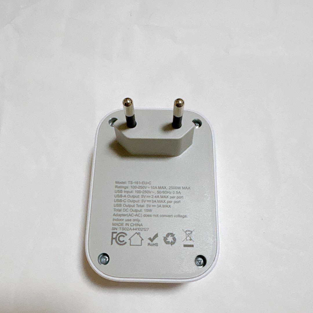 TESSAN 変換プラグ Cタイプ コンセント変換器 トラベル