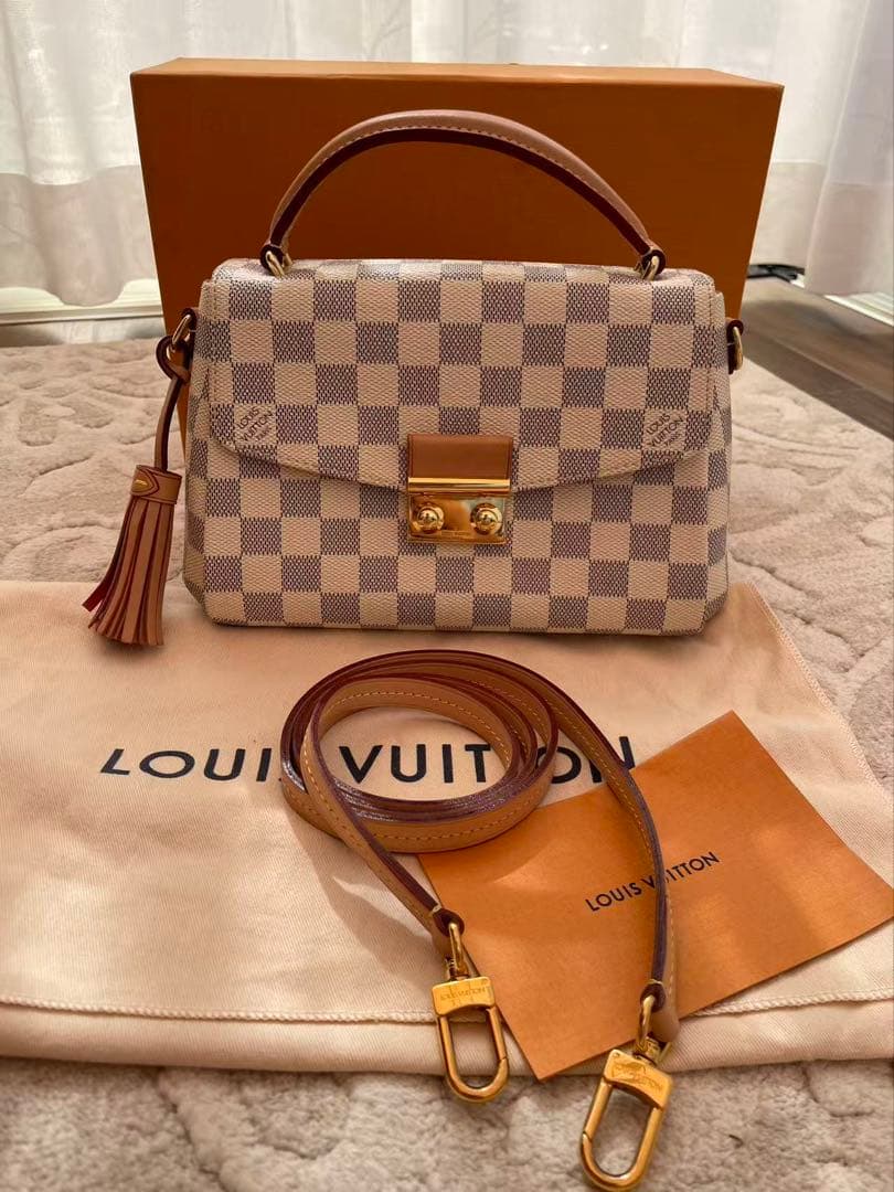 【美品】ルイ ヴィトン クロワゼット 2way ショルダー ハンドバッグ