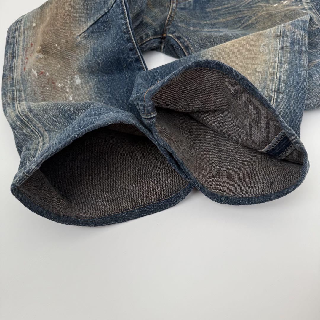 Prps 紫製品 ダメージ加工 デニム パンツ w32 ピーアール