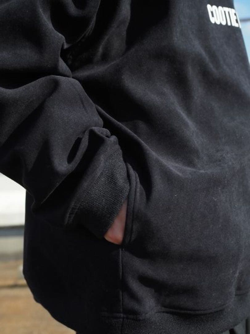 COOTIE Polyester Velour Half Zip L/S Tee COOTIE Polyester Velour Half Zip L/S Tee