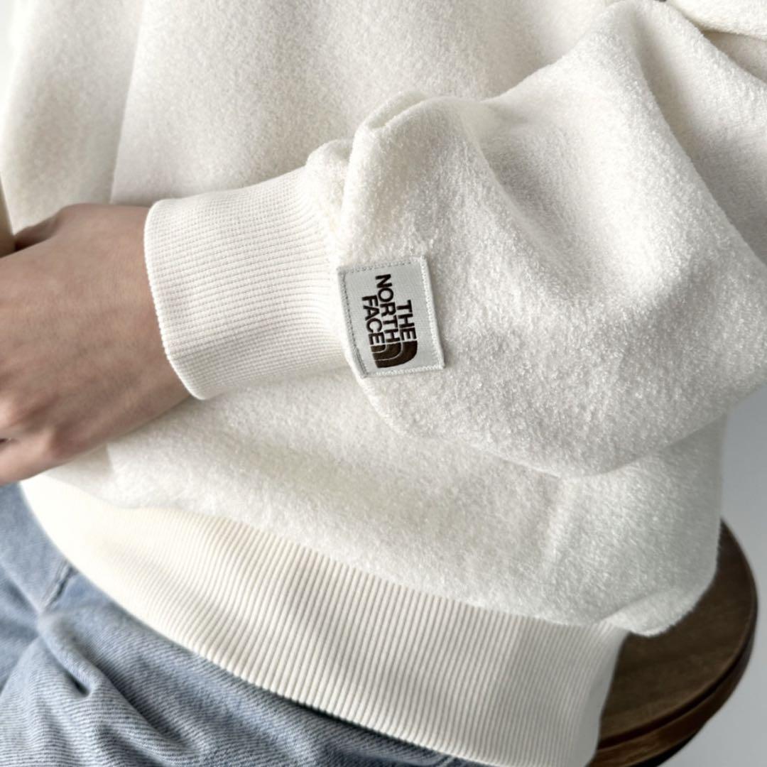 即納 新品 THE NORTH FACE クルーネック 刺繍サガラスウェット L