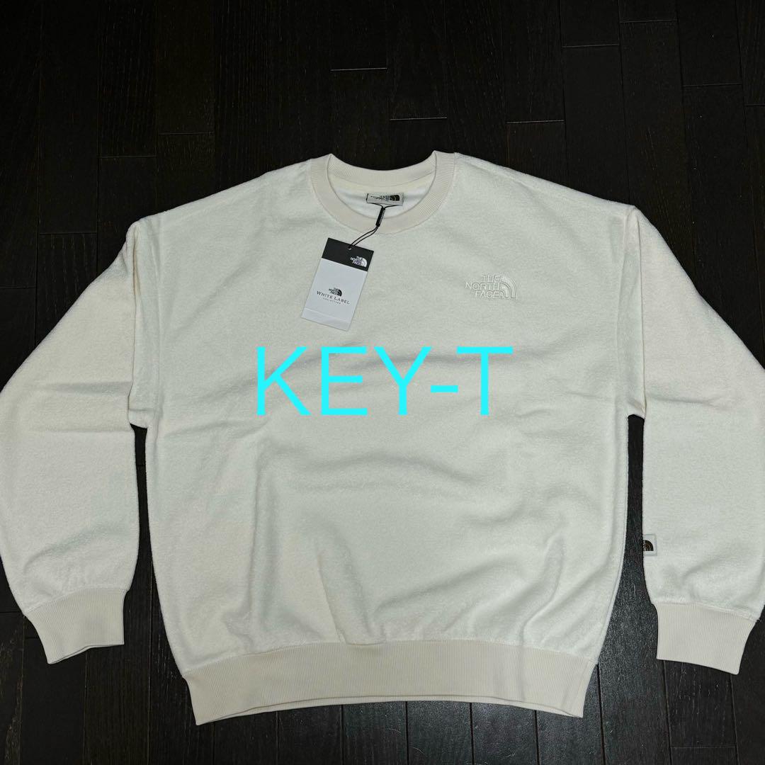 即納 新品 THE NORTH FACE クルーネック 刺繍サガラスウェット L