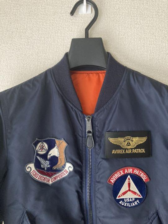 格安送料無料 AVIREX MA-1 AIR PATROL ネイビー KGihd-m41937238077 安い国産