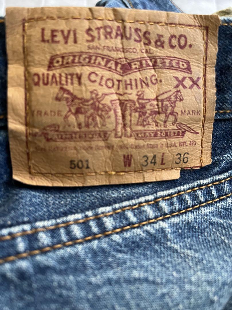Levi's リーバイス95年製501復刻BIG E赤耳USA製 - メルカリ