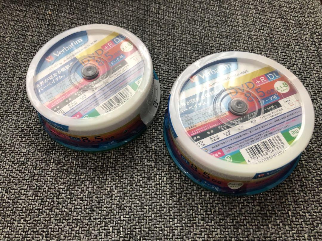 【新品未開封】Verbatim DVD+R データ用 25枚 8.5GBx2個