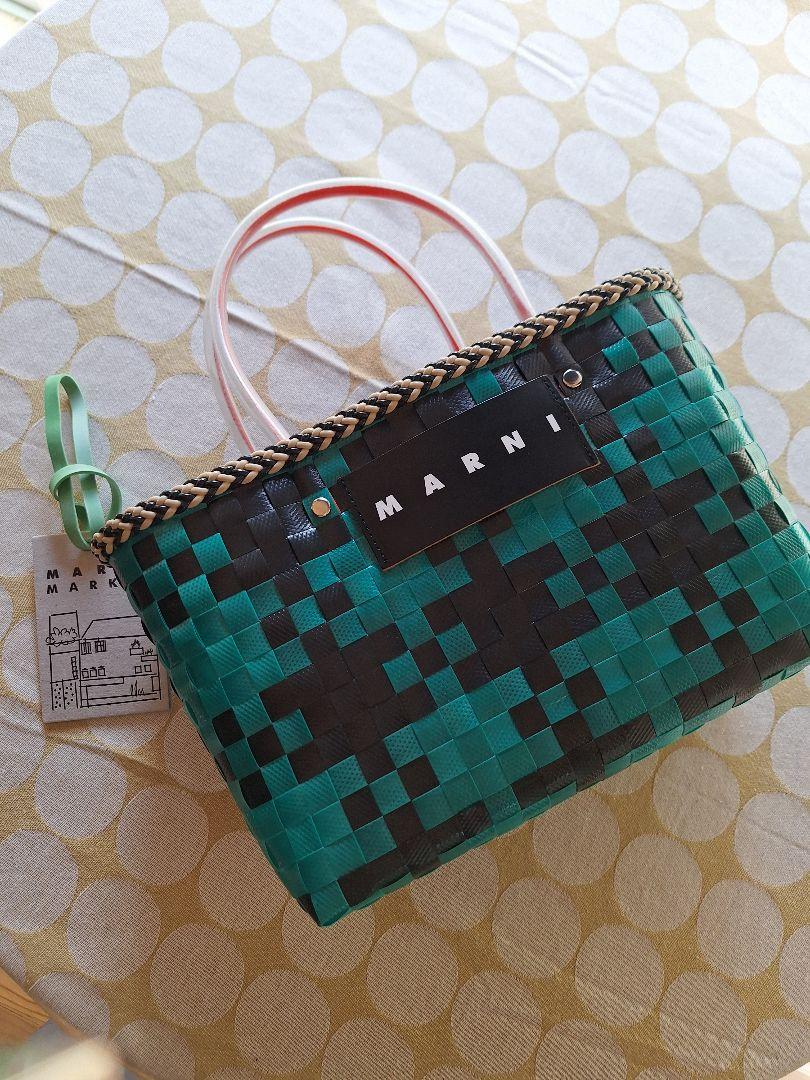 MARNI 編み込みデザイン かごバッグ