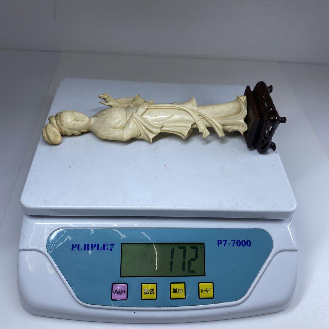 極上　天女　置物　172g 高さ20.5㎝(台込)タエサ　東な6-1207①
