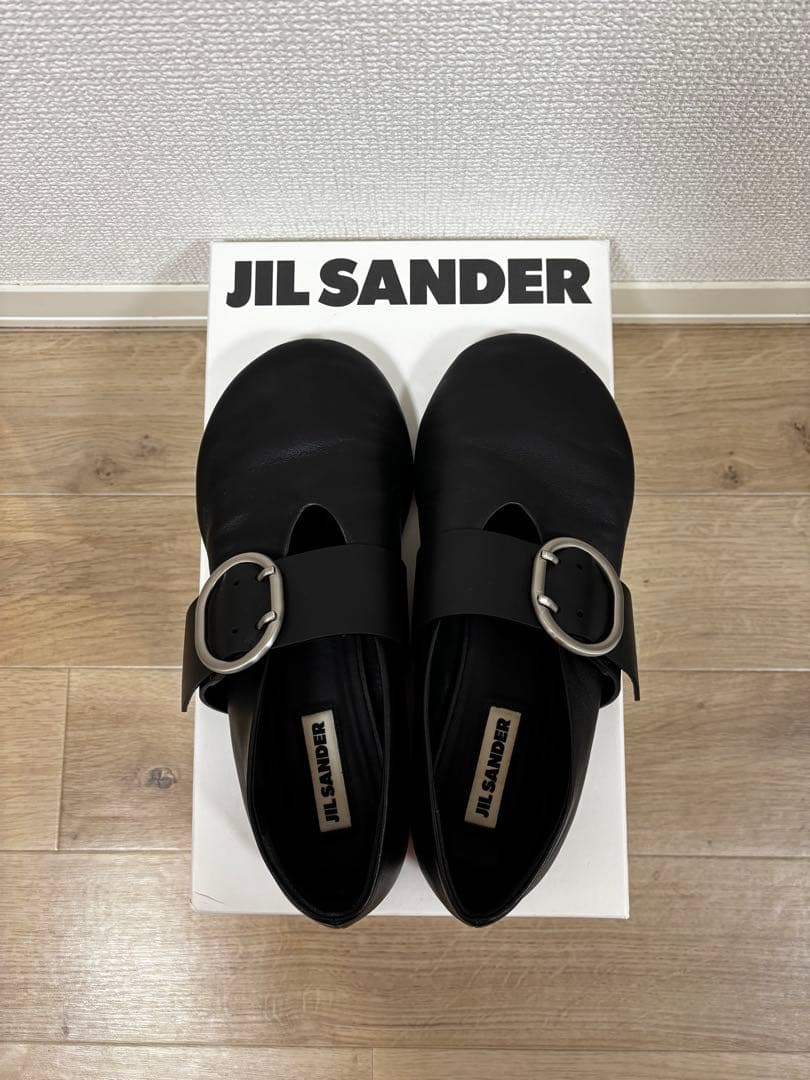 JIL SANDER レザーフラットシューズ バレリーナ 40 JIL SANDER レザーフラットシューズ バレリーナ 40
