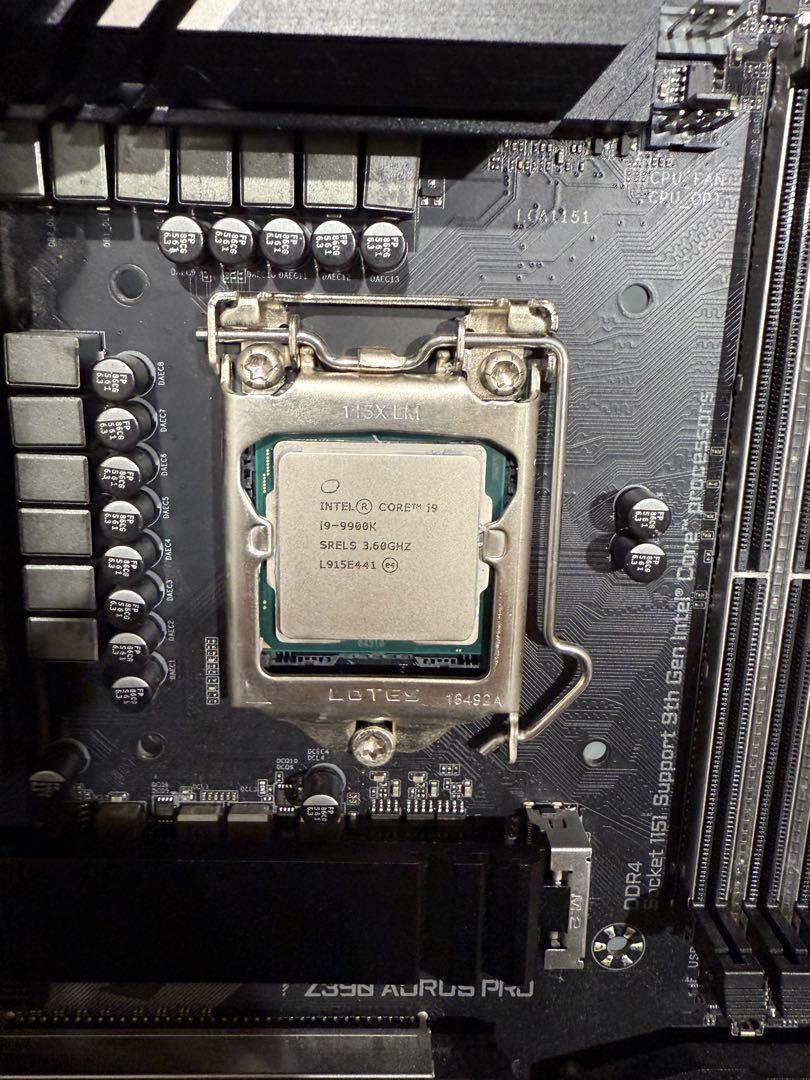 CPU Intel i9-9900k & Gigabyte Z390 Aorus Pro