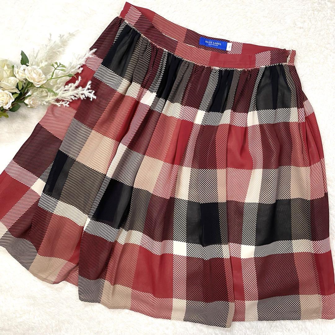 BLUE LABEL CRESTBRIDGE スカート　フレア　ノバチェック