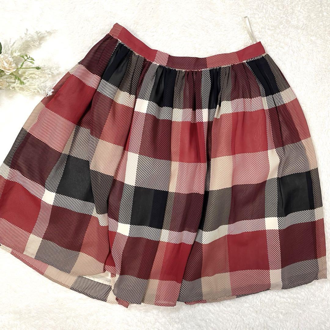 BLUE LABEL CRESTBRIDGE スカート　フレア　ノバチェック