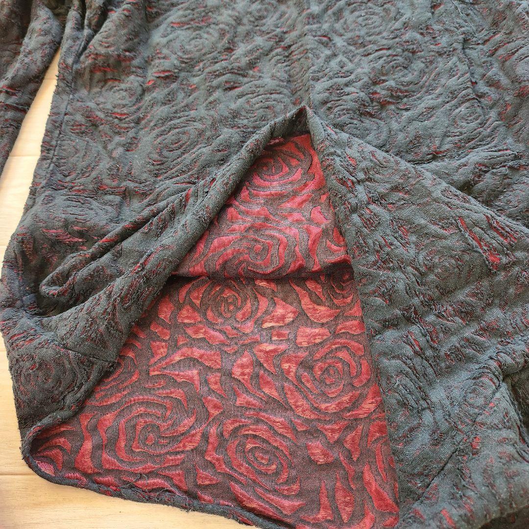 h.NAOTO　DARK RED RUM長袖シャツ