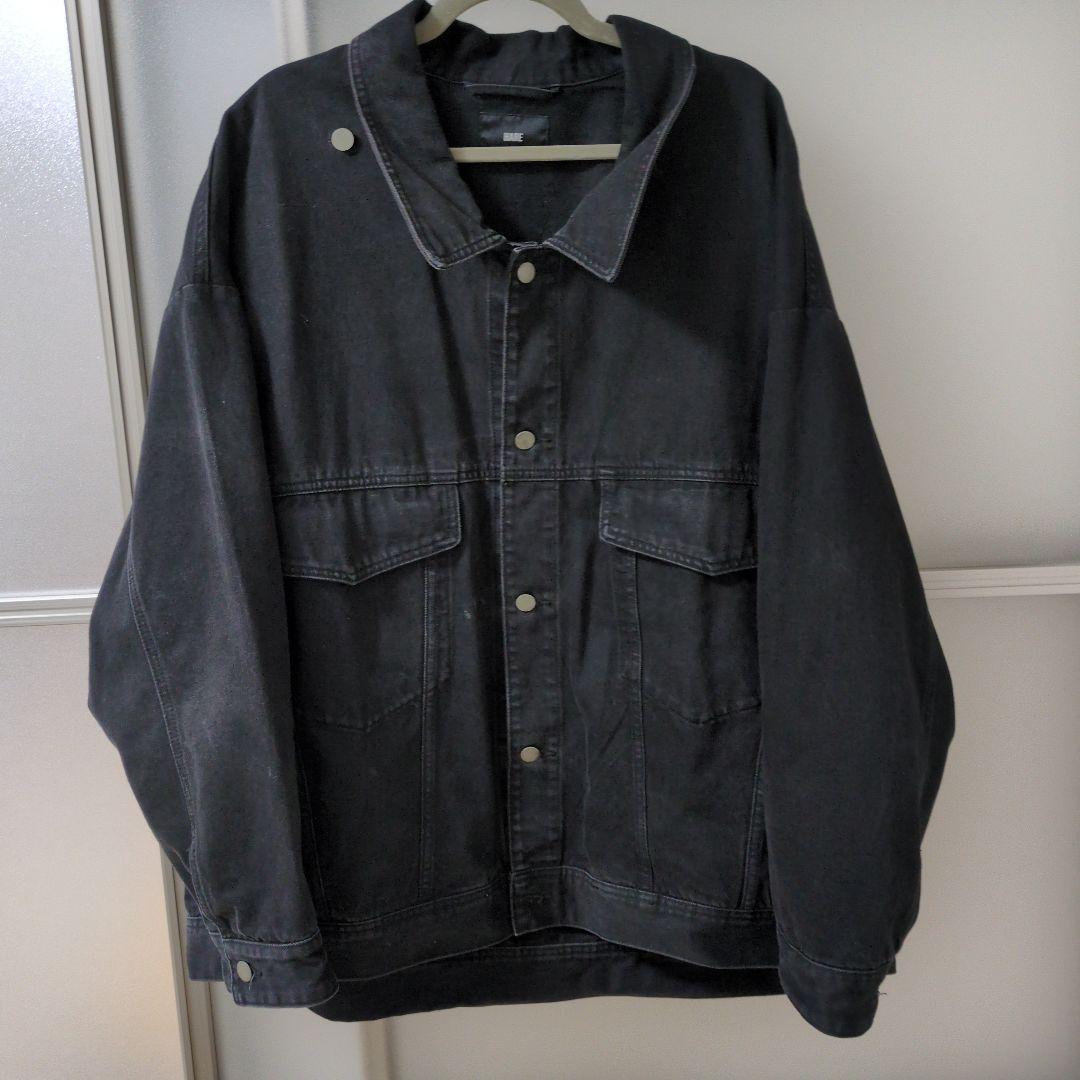 HARE ダークグレー オーバーサイズデニムジャケット MEDIUM