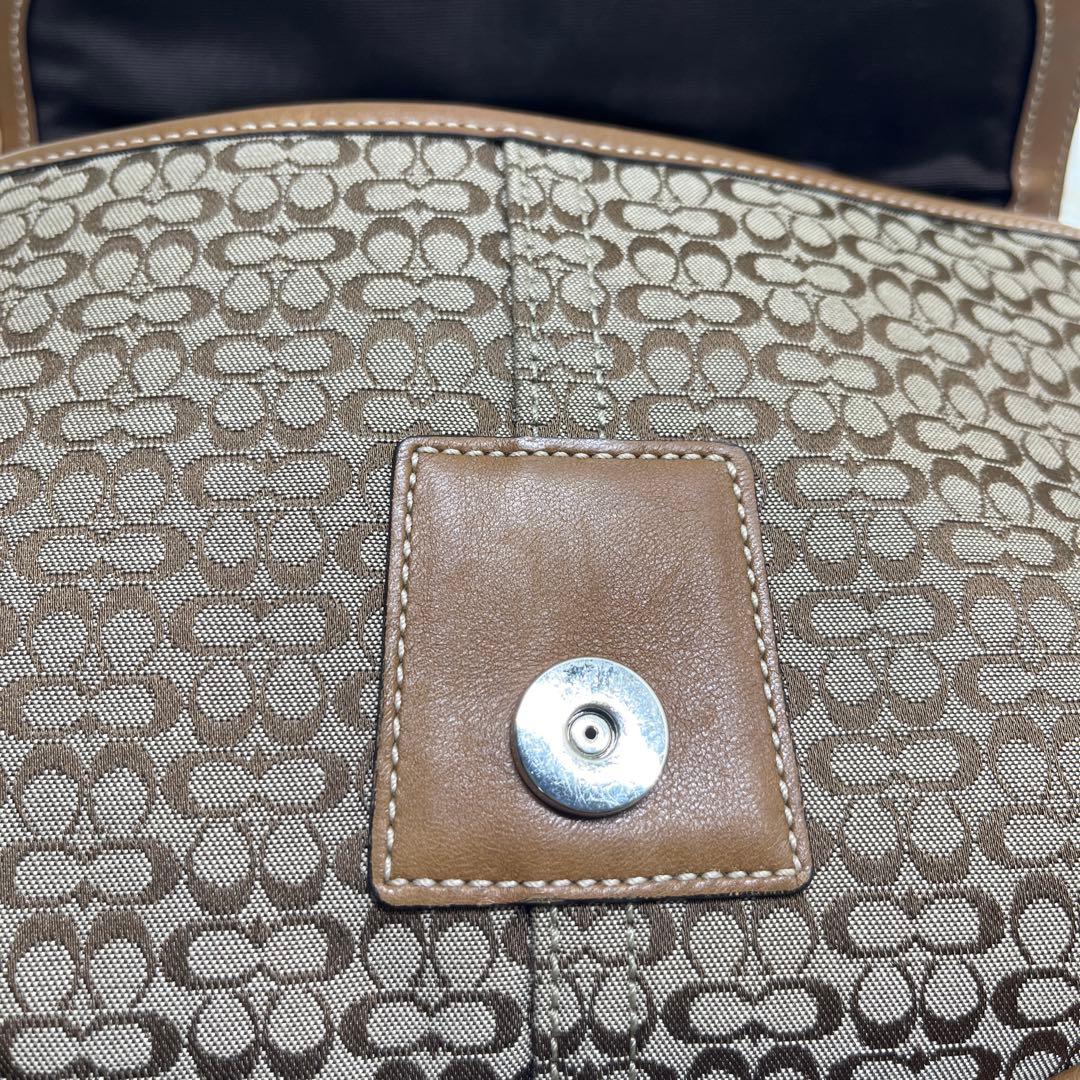 オールドコーチ Vintage COACH 7078 シグネチャー バッグ 茶 - メルカリ