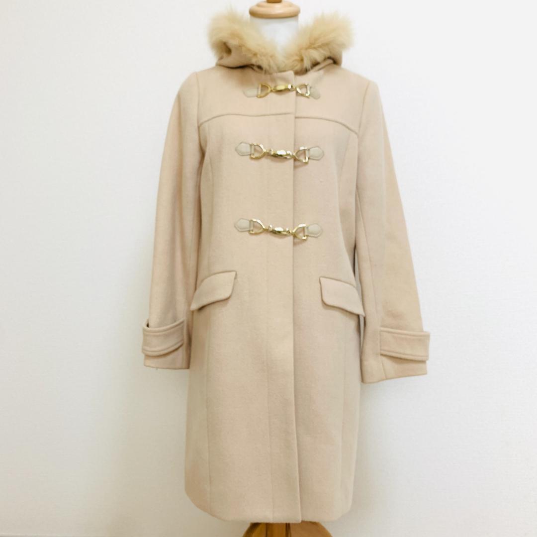定率割引 往復 美品◎】ミッシュマッシュ フォックスファーフード ゴールド ジャケット・アウター