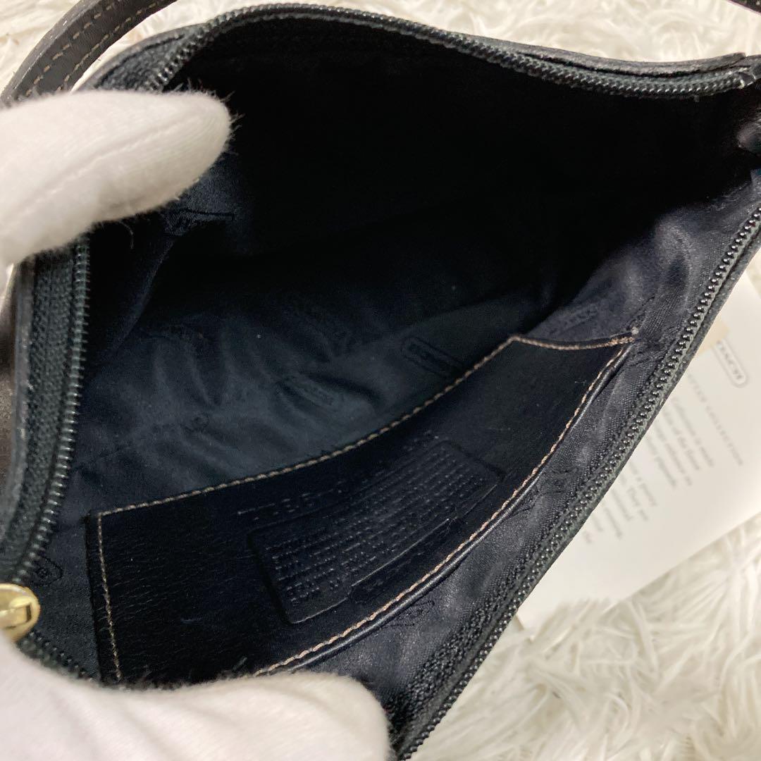 vintage coach old Black ブラック 黒 アクセサリーポーチ