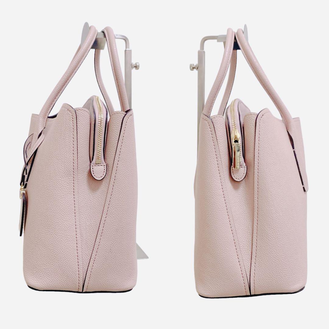 512 美品【ケイトスペード】ハンドバッグ 自立 仕切り 通勤通学