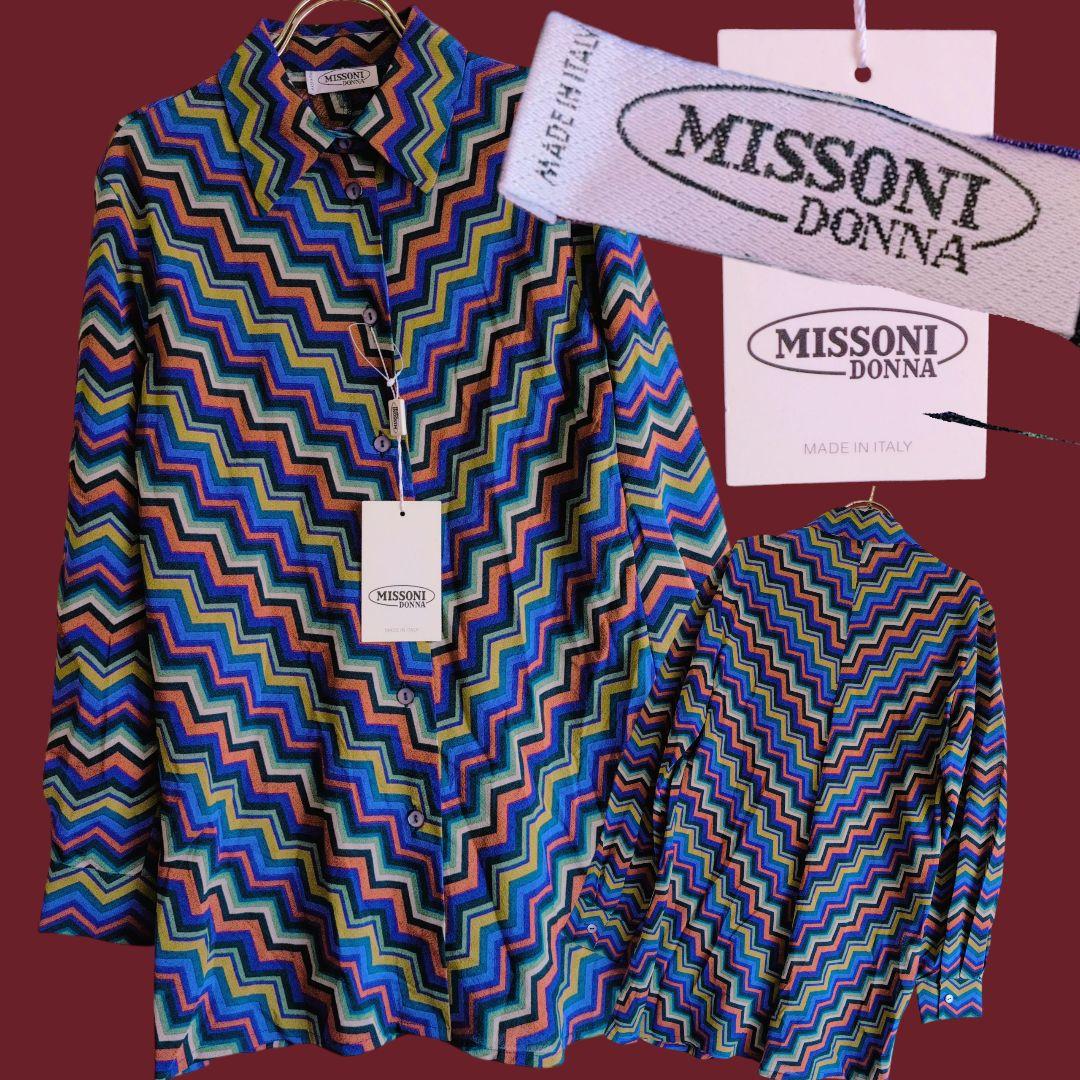 MISSONI|ミッソーニ|ブラウス|長袖シャツ|幾何学模様|art|美術館
