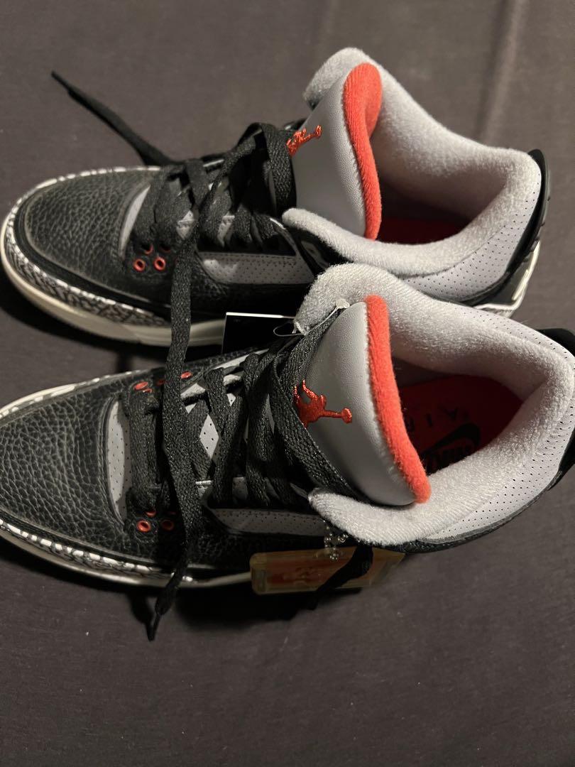 Nike Air Jordan 3 ブラック/グレー/レッド