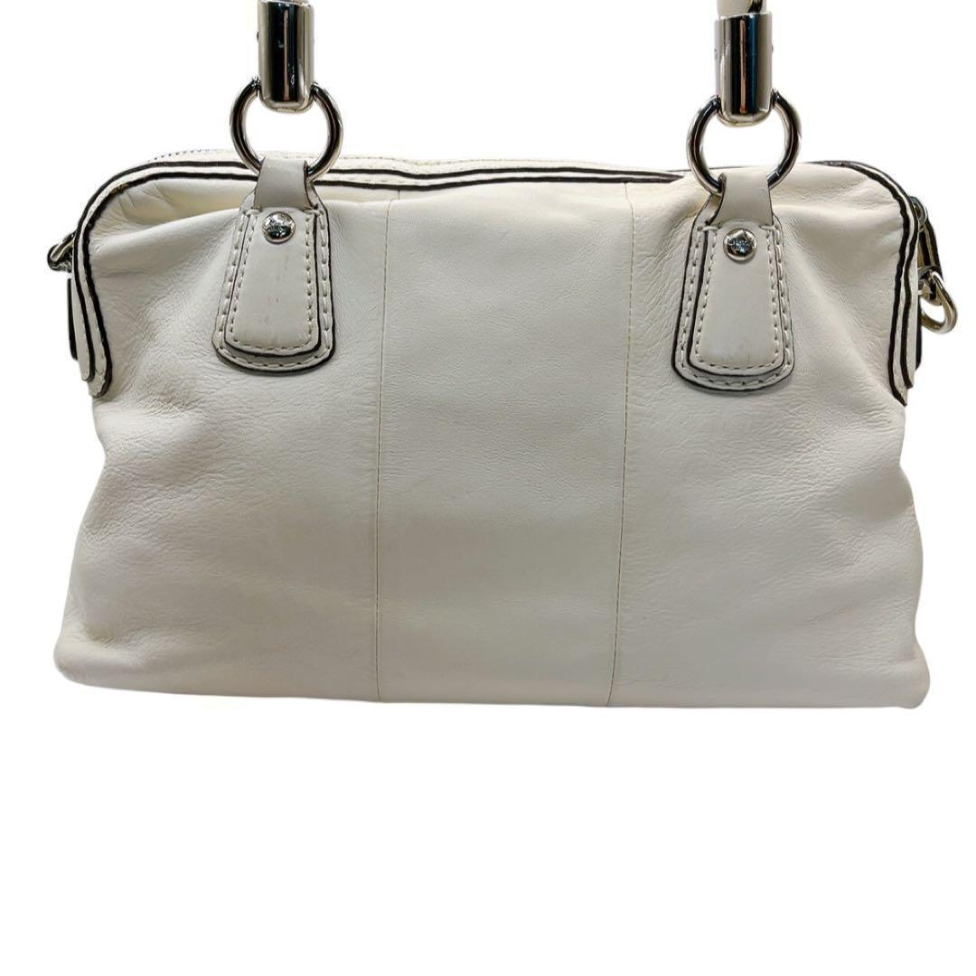 COACH】コーチバッグレザーサッチェル 牛革レザー 14782 アイボリー