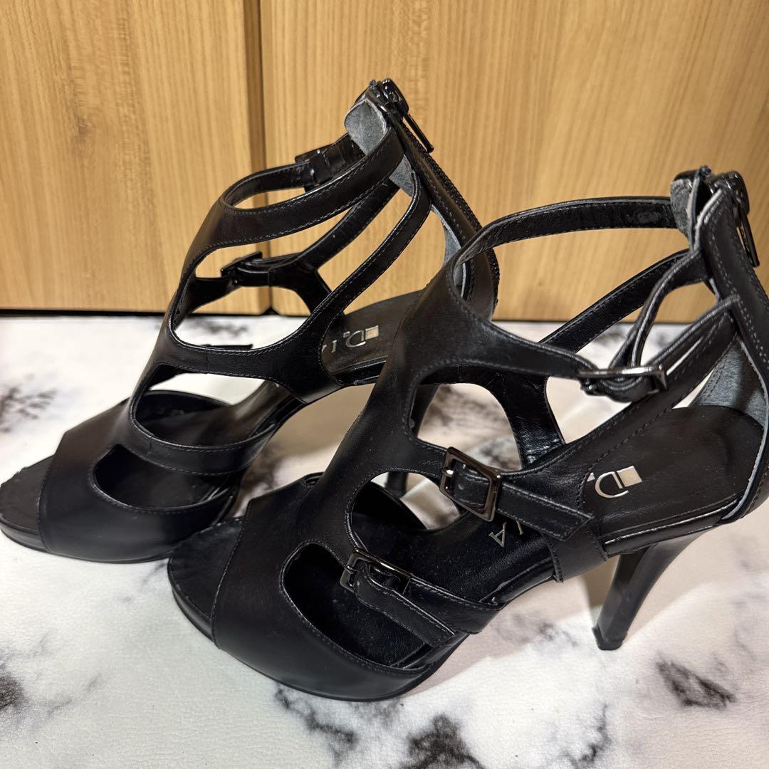 DIANA 美品 ダイアナ オープントゥ バックストラップ ハイヒール