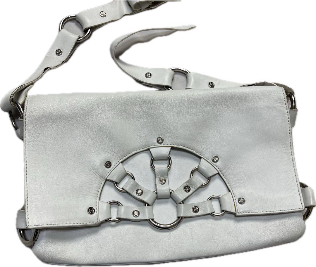 celine marc jacobs期 トリンオフ レザー ショルダーバッグ