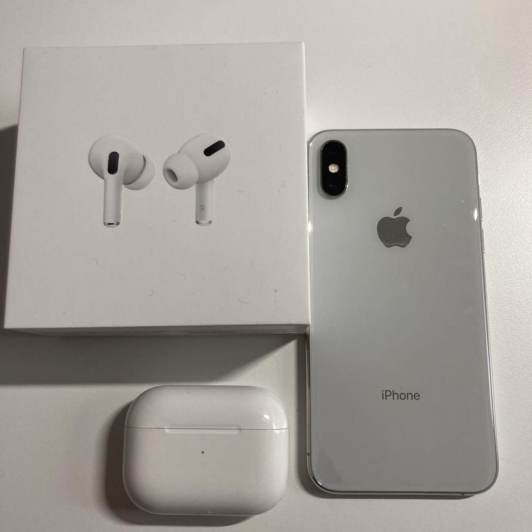 iPhone Xs SIMフリー  AirPods Pro 付き