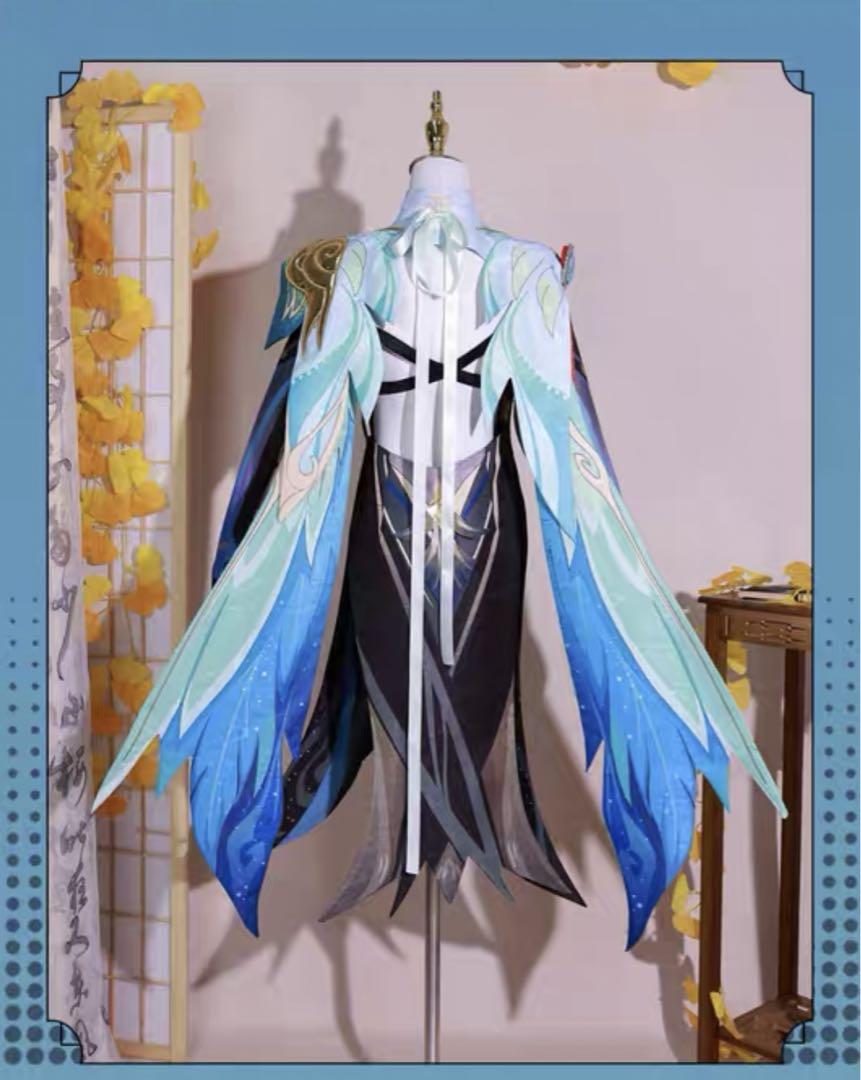 原神　コスプレ　閑雲　衣装＋ウィッグ　三分妄想