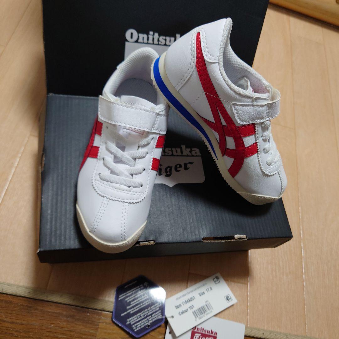 未使用 オニツカタイガー onitsukatiger キッズスニーカー17.0