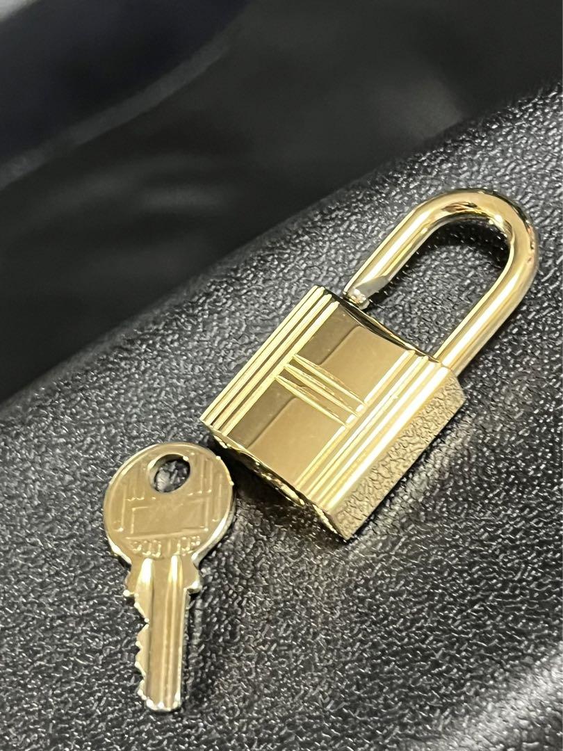 【美品】HERMES エルメス カデナ 120 パドロック 南京錠 ゴールド