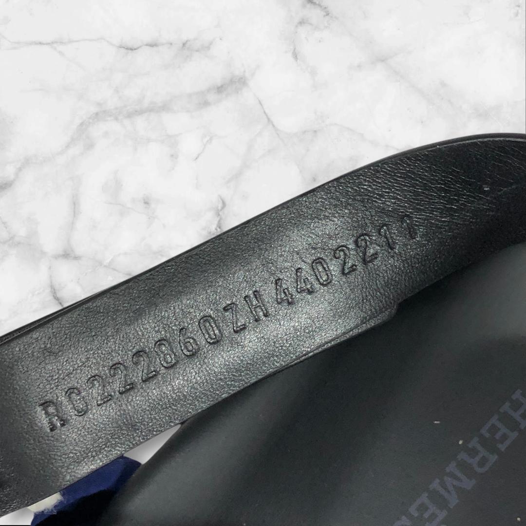 エルメス 靴 28.5cm エレクトリック Hロゴ ソール サンダル スリッパ