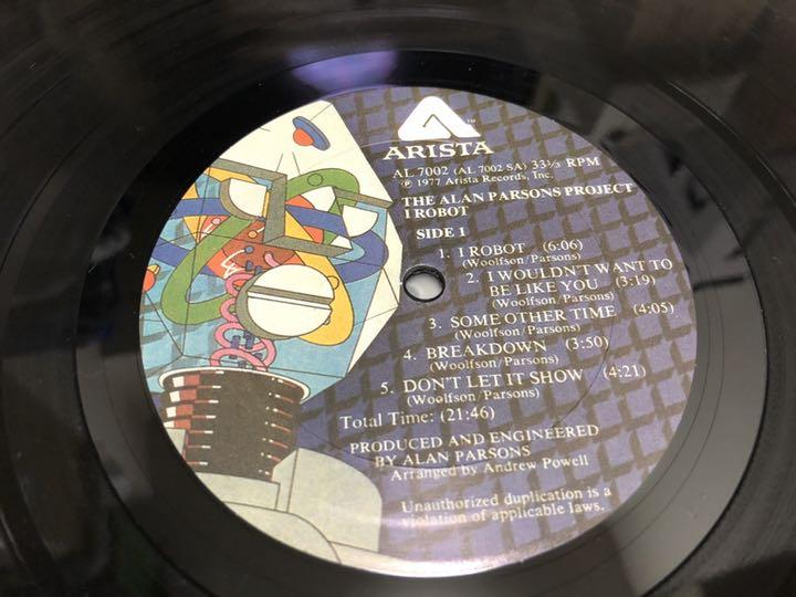 新品再入荷 高音質重量盤 The Alan Parsons Project I Robot 95No6-m41970444610 新作セール