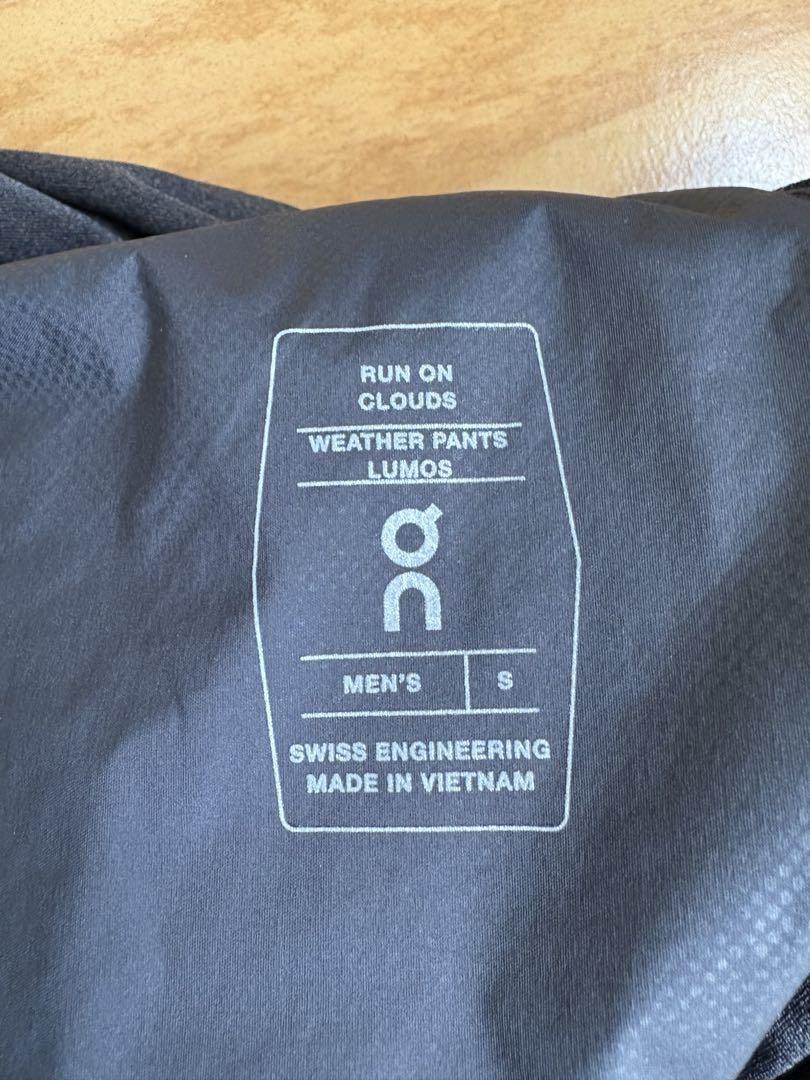 On Weather Pants Lumos 2024FW Sサイズ