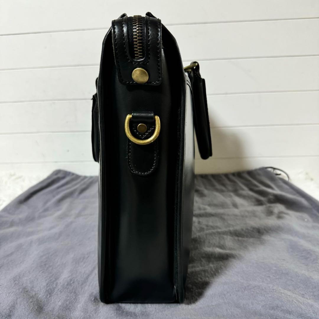 未使用級✨ETTINGER　エッティンガー　マーストン　ブラック　レザーバッグ