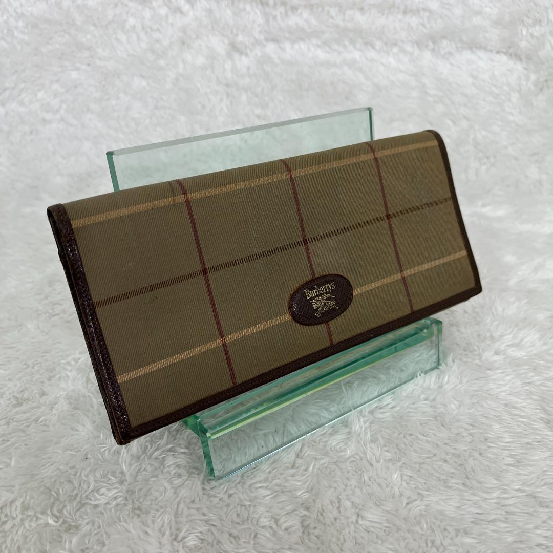 《レトロ》Burberry バーバリー ビンテージ ノバチェック 長財布