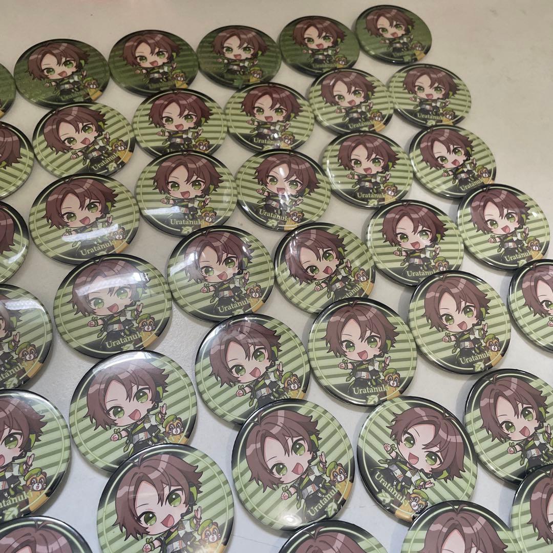 U67. うらたぬき 缶バッジ LoveLove デフォ たぬワン - メルカリ