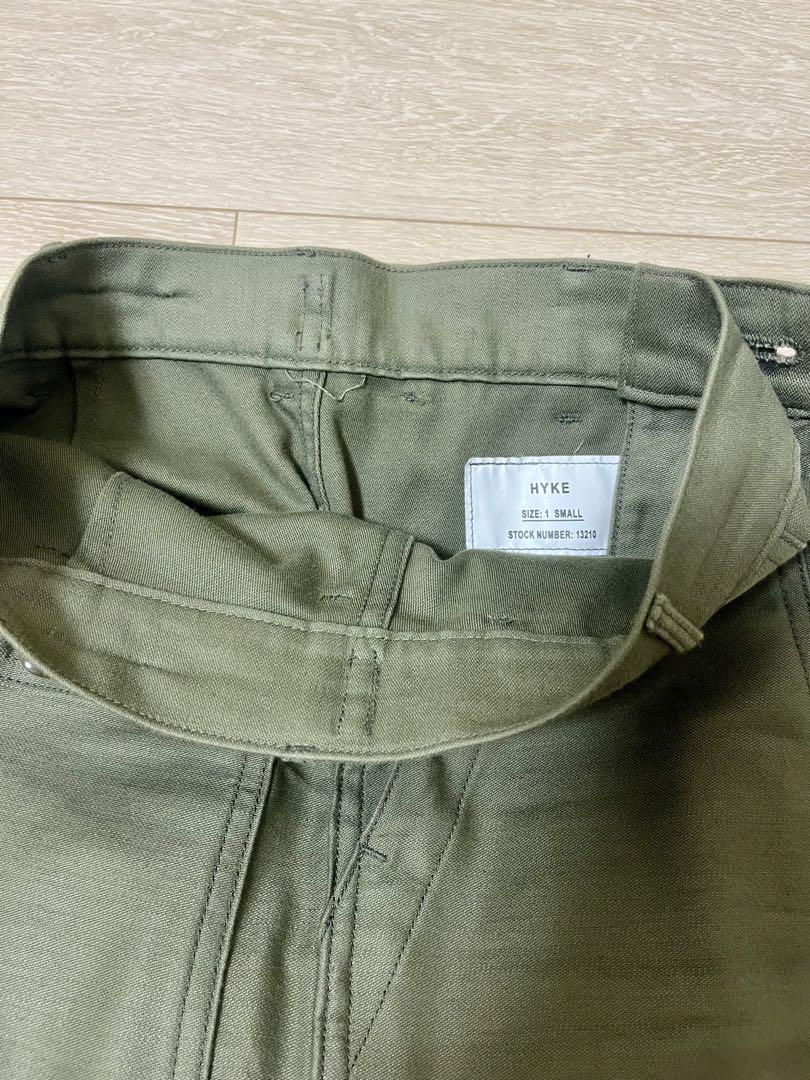 【値下げ】HYKE BACK SATIN BAKER PANTS size:1